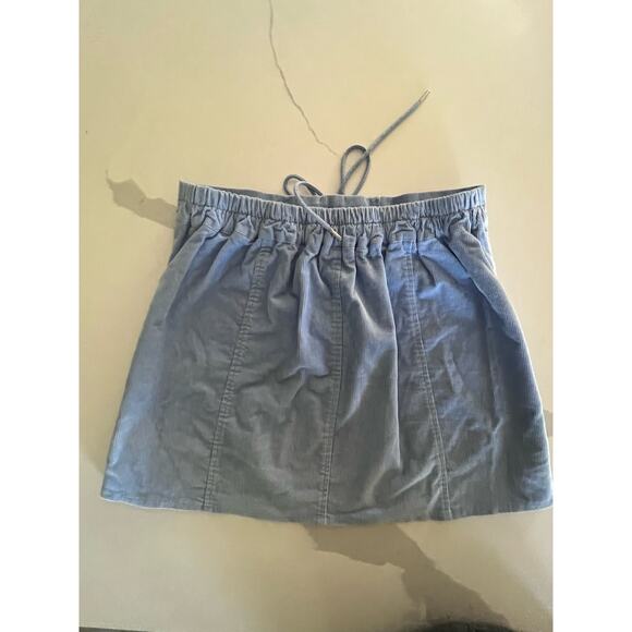 Freshman Brand Women's Skirt Lt Blue Corduroy Size M EUC - Picture 4 of 6